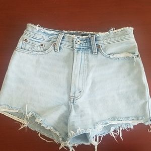 Abercrombie High Rise Denim Short